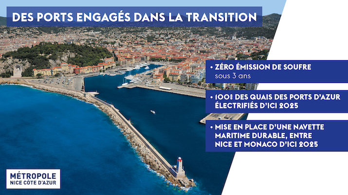 Electrification des quai, navette pour Monaco et taxe carbone
